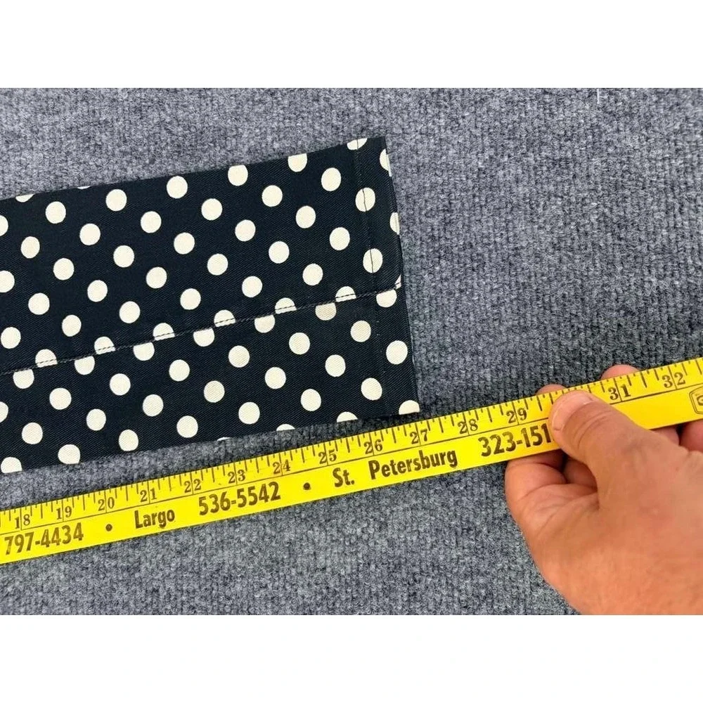 Kate‎ Spade Perry Street Black White Prep Looky Jeans 24 Polka Dot USA Made